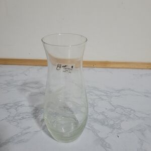 Vtg. Cameo Crystal Hand-Cut Vase